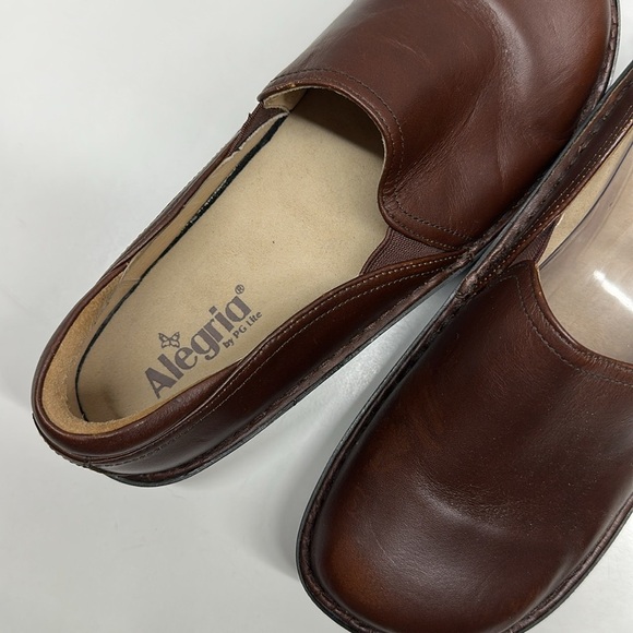 Alegria Debra Leather Closed Toe Clogs Shoes Dark Brown Women's Size 41 10.5 11 - Picture 7 of 11